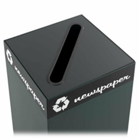 PINPOINT Lid f- Recycling Station- in.Glassin.- 15in.x15in.x.75in.- Black PI3734794